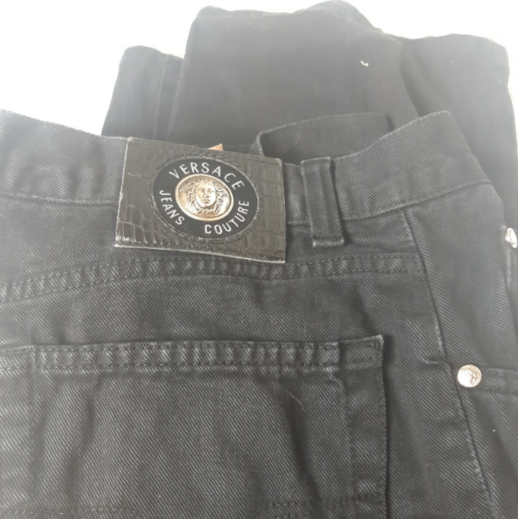 Versace Vintage Black Jeans Preowned